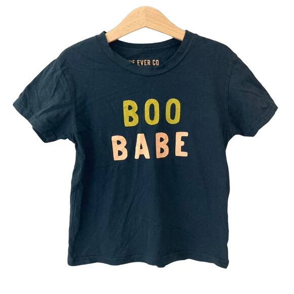 The Ever Co Boo Babe Short Sleeve Halloween Tee - Black Orange Gold - 4/5 - Picture 1 of 6